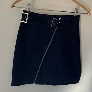 Urban Outfitters Dark Blue Corduroy Mini Skirt Size M NWOT
